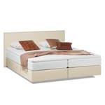 Lit boxspring Ramona VI Imitation cuir Beige - 200 x 200cm