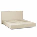 Lit boxspring Ramona VI Imitation cuir Beige - 160 x 200cm