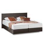 Lit boxspring Ramona VI Imitation cuir Marron - 200 x 200cm