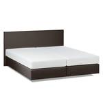 Lit boxspring Ramona VI Imitation cuir Marron - 200 x 200cm