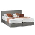 Lit boxspring Ramona VI Imitation cuir Gris - 160 x 200cm