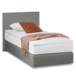 Boxspringbett Ramona VI Kunstleder Grau - 90 x 200cm