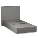 Lit boxspring Ramona VI Imitation cuir Gris - 90 x 200cm