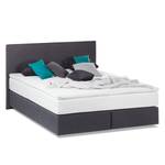 Boxspringbett Ramona VII Strukturstoff - Anthrazit - 140 x 200cm