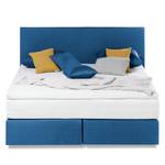 Bed Ramona VII structuurstof - Briljant blauw - 140 x 200cm