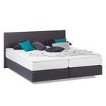 Boxspringbett Ramona VII Strukturstoff - Anthrazit - 160 x 200cm