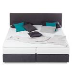 Bed Ramona VII structuurstof - Antraciet - 160 x 200cm