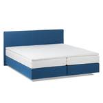 Boxspringbett Ramona VII Strukturstoff - Brilliantblau - 160 x 200cm