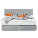 Boxspringbett Ramona VII Strukturstoff - Hellgrau - 180 x 200cm