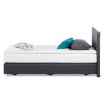 Boxspringbett Ramona VII Strukturstoff - Anthrazit - 90 x 200cm