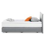 Boxspringbett Ramona VII Strukturstoff - Hellgrau - 90 x 200cm