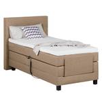 Boxspringbett Premium Night 100 x 200cm - H2 bis 80 kg - Reinweiß - Beige meliert - 100 x 200cm - H2