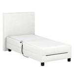 Lit boxspring Brilliant Night Avec moteur électrique - Blanc pur - 100 x 200cm - D2 souple