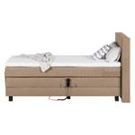 Boxspringbett Platinum Night 100 x 200cm - H2 bis 80 kg - Beige meliert - Beige meliert - 160 x 200cm - H2