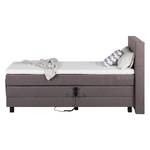 Boxspringbett Platinum Night 100 x 200cm - H2 bis 80 kg - Beige meliert - Braun Meliert - 100 x 200cm - H2