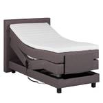 Boxspringbett Platinum Night 100 x 200cm - H2 bis 80 kg - Beige meliert - Braun Meliert - 100 x 200cm - H2