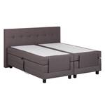 Boxspringbett Platinum Night 100 x 200cm - H2 bis 80 kg - Beige meliert - Braun Meliert - 160 x 200cm - H2