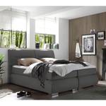 Boxspringbett Shali (inkl. Topper) Webstoff - Anthrazit