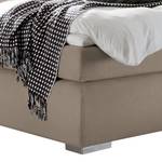 Boxspringbett Shali (inkl. Topper) Webstoff - Beige