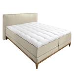 Lit boxspring Silver Night II Beige clair - 180 x 200cm - D2 souple