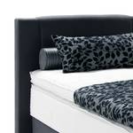 Boxspringbett Skagen Webstoff - Anthrazit - 200 x 200cm - H3 - Mit Fernbedienung verstellbar