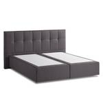 Boxspring Smood Colour III structuurstof - 140 x 200cm - Grijs - Grijs - 140 x 200cm