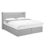 Boxspringbett Soft Cloud Stof TUS: 19 light grey - 160 x 200cm - H2 zacht