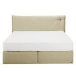 Lit boxspring Soft Cloud Tissu - Tissu TUS : 1 ecru - 200 x 200cm - D2 souple