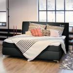 Boxspringbett Soft Line Webstoff Stoff TIM: 10 softblack - 140 x 200cm - H3