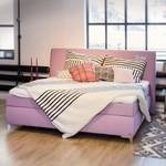 Boxspringbett Soft Line Webstoff Stoff TIM: 7 rosa - 180 x 200cm - H3