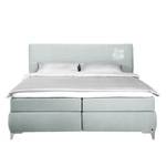 Boxspringbett Soft Line Webstoff Stoff TIM: 18 steel - 160 x 200cm - H3