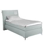 Boxspringbett Soft Line Webstoff Stoff TIM: 18 steel - 90 x 200cm - H3