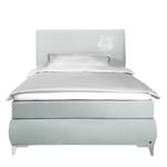 Boxspringbett Soft Line Webstoff Stoff TIM: 18 steel - 90 x 200cm - H3