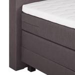 Lit boxspring Superior Night III Marron chiné - 100 x 200cm - D2 souple