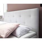 Lit boxspring Starlet (avec surmatelas) Imitation cuir - Blanc