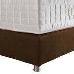 Boxspring Superior bruin echt leer - Vintage bruin - 180 x 200cm - H2 zacht