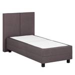 Lit boxspring Superior Night III Marron chiné - 100 x 200cm - D2 souple