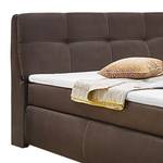 Boxspring Vidago Bruin - Textiel - 191 x 121 x 226 cm