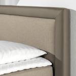 Boxspring Vimmerby Beige/taupe - 140 x 200cm - Bonell-binnenveringmatras - H2 zacht