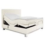 Boxspringbett Wolke7 I Echtleder Creme - 160 x 200cm - H2