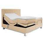 Boxspringbett Wolke7 I Echtleder Hellbraun - 160 x 200cm - H2