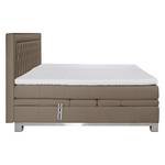 Boxspringbett Wolke7 I Echtleder Braun - 180 x 200cm - H2