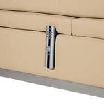 Boxspring Wolke7 l echt leer - Lichtbruin - 180 x 200cm - H3 medium