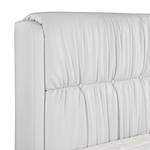 Boxspring Wolke7 II echt leer - Wit - 160 x 200cm - H2 zacht