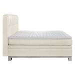 Boxspringbett Wolke7 II Echtleder Echtleder - Creme - 160 x 200cm - H3