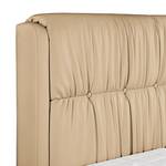 Boxspringbett Wolke7 II Echtleder Echtleder - Hellbraun - 180 x 200cm - H3