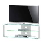 TV-Rack CU-MR (inkl. Beleuchtung) Aluminium/Glas - Breite: 114 cm