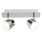 Plafonnier LED Torsion Matière synthétique / Fer - 2 - Chrome