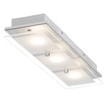 LED-plafondlamp World II glas/staal - Aantal lichtbronnen: 3