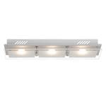 LED-plafondlamp World II glas/staal - Aantal lichtbronnen: 3